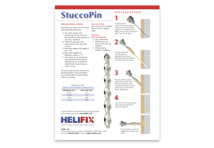 Helifix Product Sheet Back